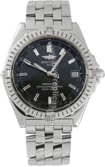 Breitling Windrider Wings Automatic Steel Grey Mens Watch A1035012-F5