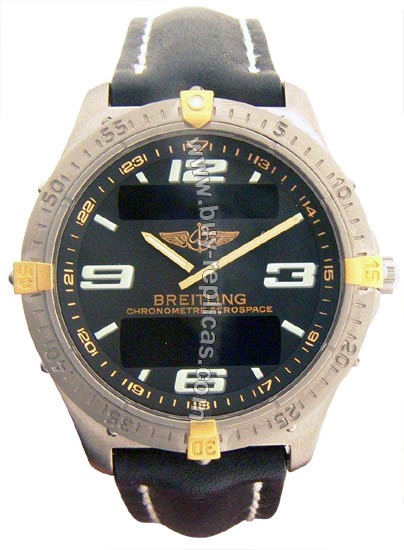 Breitling Professional Aerospace 18kt Yellow Gold Titanium Mens Watch F75362-B5-BKLT