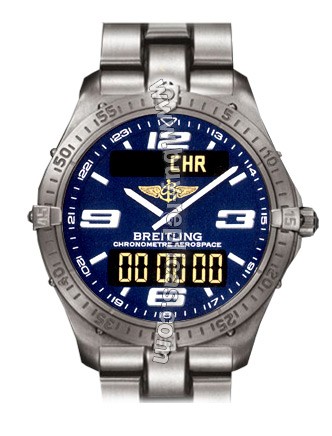 Breitling Professional Aerospace Titanium Blue Mens Watch E7536210-C5-126E