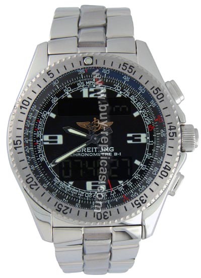 Breitling Professional B-1 Steel Black Mens Watch 456