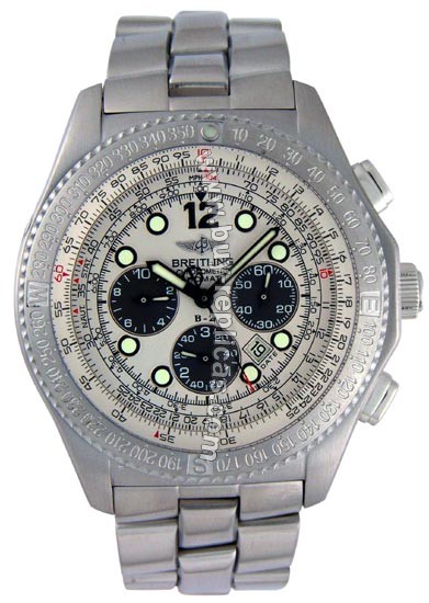 Breitling Professional B-2 Chronograph Steel Mens Watch A4236235-G5