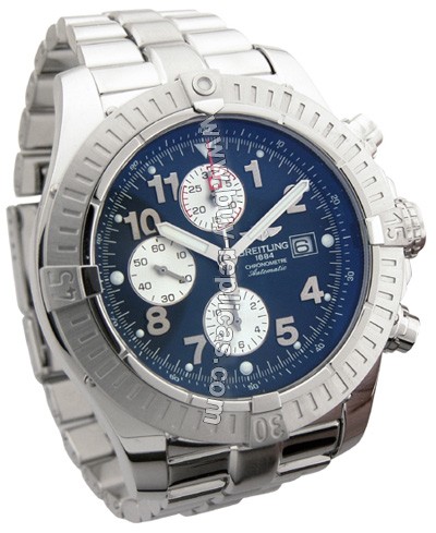 Breitling Aeromarine Super Avenger Steel Blue Mens Watch A1337011-C6-891A