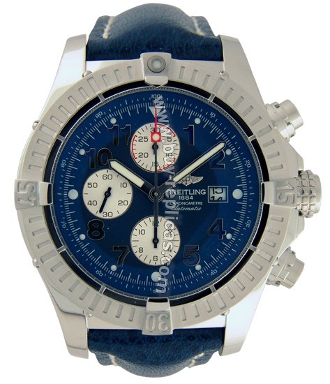 Breitling Aeromarine Super Avenger Steel Blue Mens Watch A1337011-C6-316X