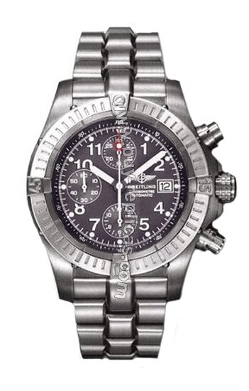 Breitling Aeromarine Chrono Avenger Titanium Grey Mens Watch E1336009-M5-256