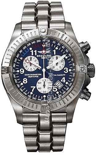 Breitling Aeromarine Chrono Avenger M1 Titanium Blue Mens Watch E7336009-C5-258