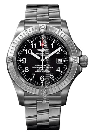 Breitling Aeromarine Avenger Seawolf Titanium Black Mens Watch E1737018-B6-570