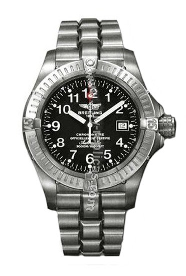 Breitling Aeromarine Avenger Seawolf Titanium Black Mens Watch E1737018-B6-264