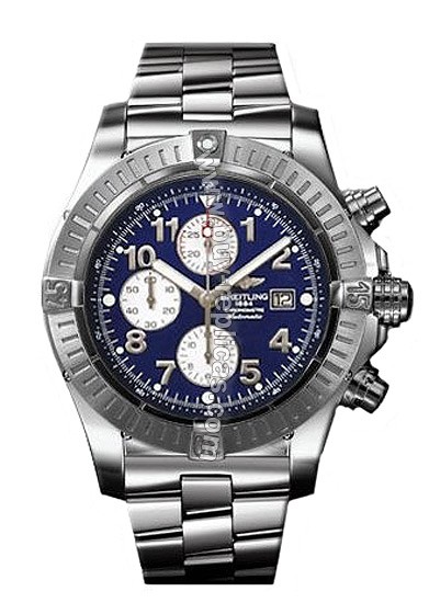 Breitling Aeromarine Chrono Superocean Steel Blue Mens Watch A1334011-C6-271