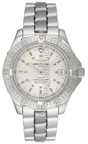 Breitling Aeromarine Colt Automatic Steel Mens Watch A1735006-G5-823A