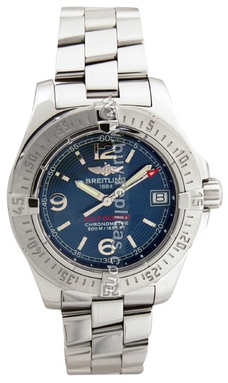 Breitling Aeromarine Colt Oceane Steel Blue Ladies Watch A7738011-C6-813A