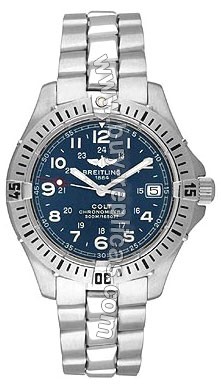 Breitling Aeromarine Colt Quartz Steel Blue Mens Watch A74350-C5