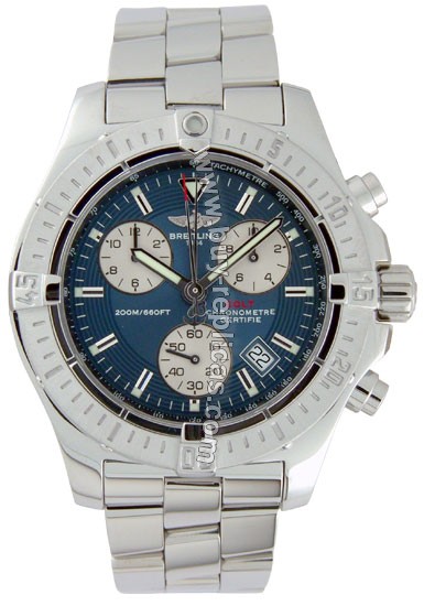 Breitling Aeromarine Chrono Colt Steel Blue Mens Watch A7338011-C6-811A