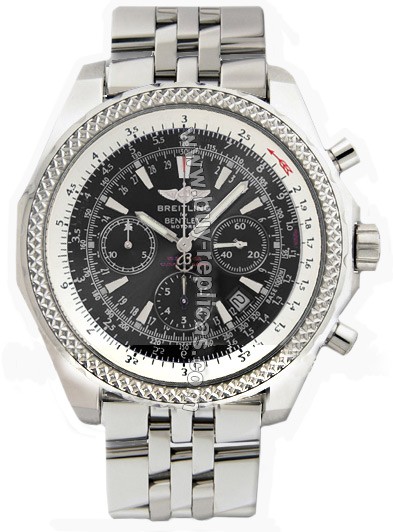 Breitling Bentley Motors Chronograph Steel Black Mens Watch A2536212-B6-665