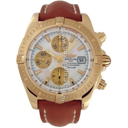 Breitling Chronomatic Evolution 18k Yellow Gold Mens Watch K1335611-A5-433X