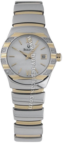 Bulova Diamond Two-tone Steel Ladies Watch 98R000