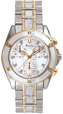 Bulova Diamond Chronograph Ladies Watch 98P000