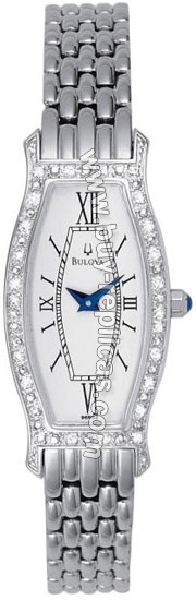 Bulova Diamond Steel Ladies Watch 96R52