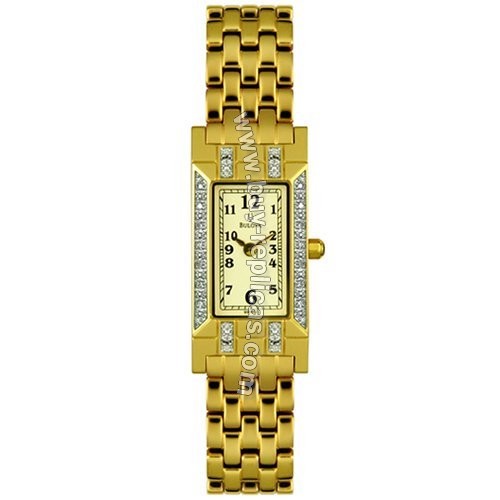 Bulova 98W13 Diamond Series White Dial Women's Watch