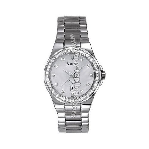 Bulova 96R58 Diamond Series Mother of Pearl Dial Women's Watch