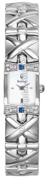 Bulova Diamond and Sapphire Ladies Watch 96R16