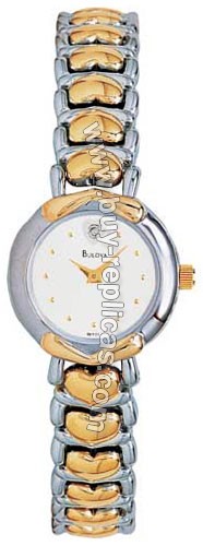 Bulova Diamond Two-Tone Heart Ladies Watch 98P11