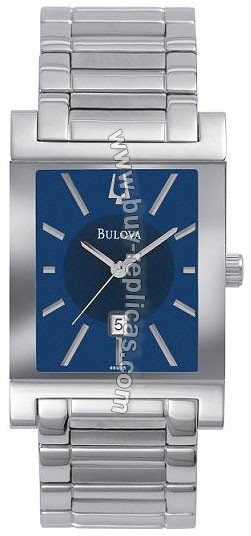 Bulova Bracelet Steel Blue Mens Watch 96G75