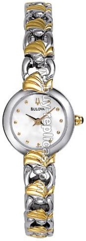 Bulova Bracelet Two-tone Steel Mother-of-pearl Ladies Watch 98V30