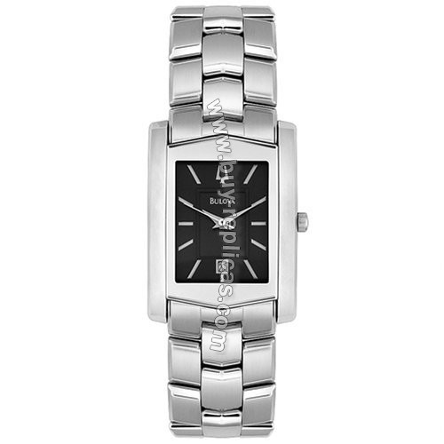 Bulova Bracelet Steel Black Mens Watch 96G10