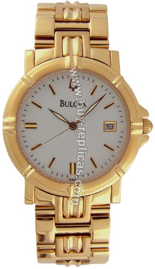 Bulova Bracelet Gold-Tone Mens Watch 97B47