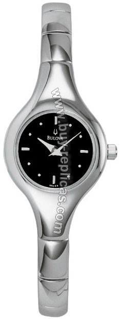 Bulova Bracelet Steel Black Ladies Watch 96L69