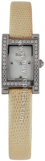 Bulova Crystal Cream Strap Ladies Watch 53L70