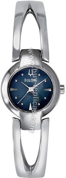 Bulova Bangle Black Mother-of-Pearl Ladies Watch 96T04