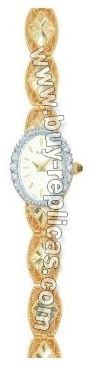 Bulova 14kt Yellow Gold Oval Champagne Ladies Watch 95U16