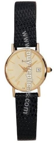 Bulova 14kt Yellow Gold Gilt Dial Ladies Watch 95G04