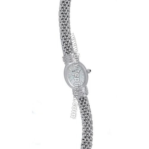 Bulova 14kt White Gold 4 Diamond Bracelet Ladies Watch 95U33