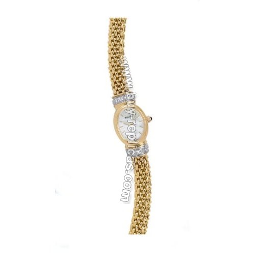 Bulova 14kt Yellow Gold 4 Diamond Bracelet Ladies Watch 95U32