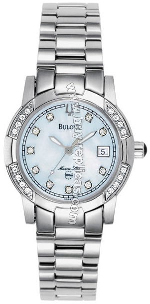 Bulova Marine Star Diamond Ladies Watch 96R43