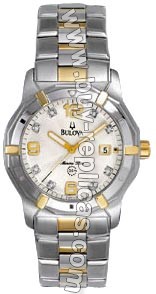 Bulova Marine Star Two-Tone Diamond Mens Watch 98D18