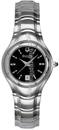 Bulova Maestro Steel Black Ladies Watch 96M33