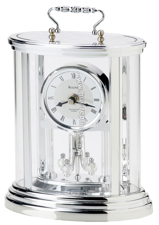 Bulova Amesbury II Silver-Finish Anniversary Clock B8915