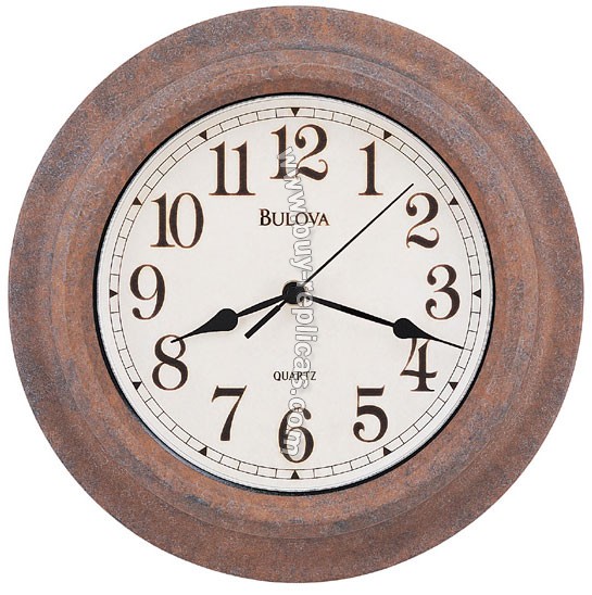 Bulova Copper Indoor/Outdoor Wilburn Clock C4160