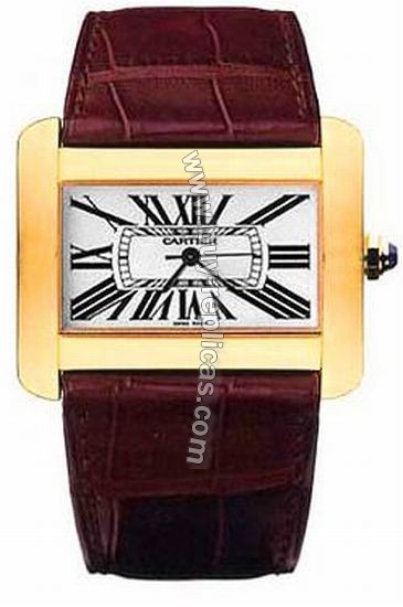 Cartier Tank Divan 18kt Yellow Gold Ladies Watch W6300556