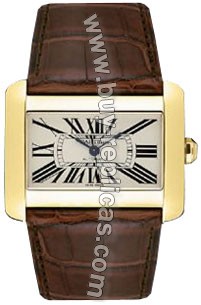 Cartier Tank Divan 18kt Yellow Gold Mens Watch W6300856