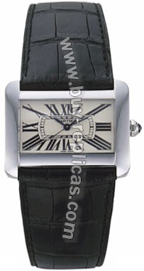 Cartier Tank Divan Steel Large Ladies Watch W6300655