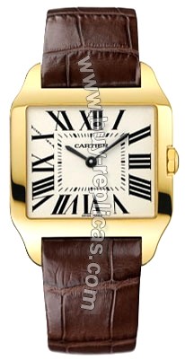 Cartier Santos Dumont 18kt Yellow Gold Ladies Watch W2009351