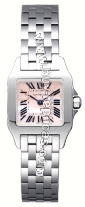 Cartier Santos Demoiselle Pink Mother-of-Pearl Ladies Watch W25075Z5