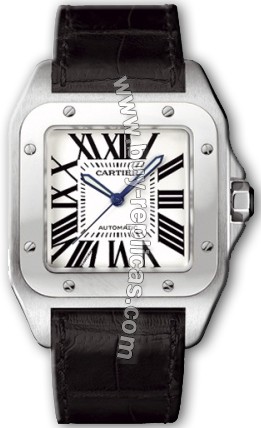 Cartier Santos 100 Steel Automatic Mens Watch W20076X8