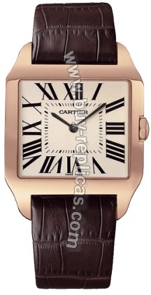 Cartier Santos-Dumont Rose Gold Mens Watch W2006951