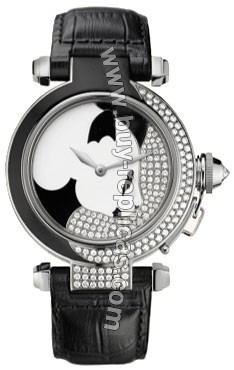 Cartier Pasha Diamond 18kt White Gold Panda Ladies Watch WJ12112G