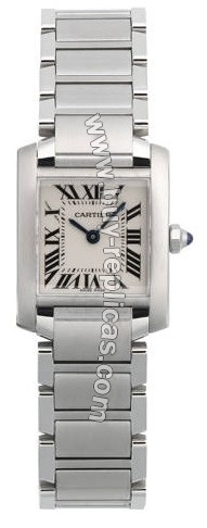 Cartier Tank Francaise Steel Ladies Watch W51008Q3